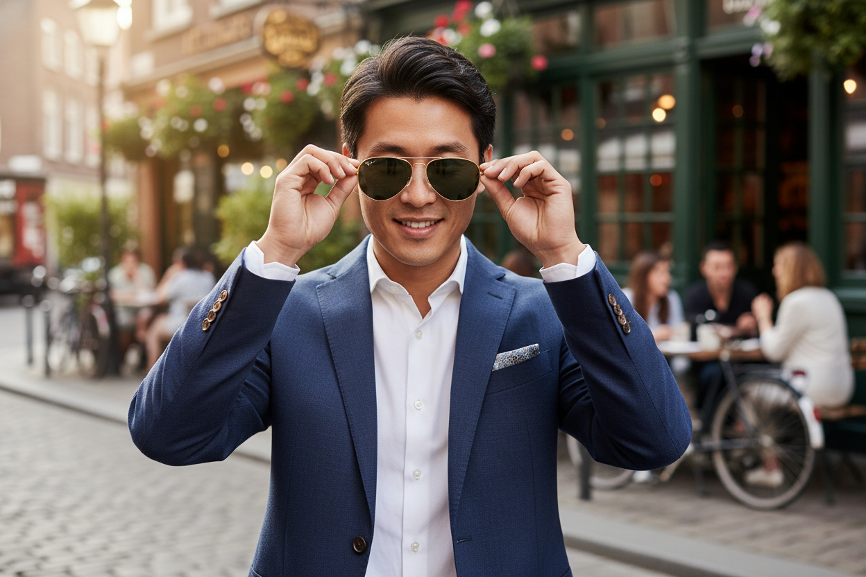 Vooraanzicht Ray-Ban OLD AVIATOR (RB3825 - 001/31)