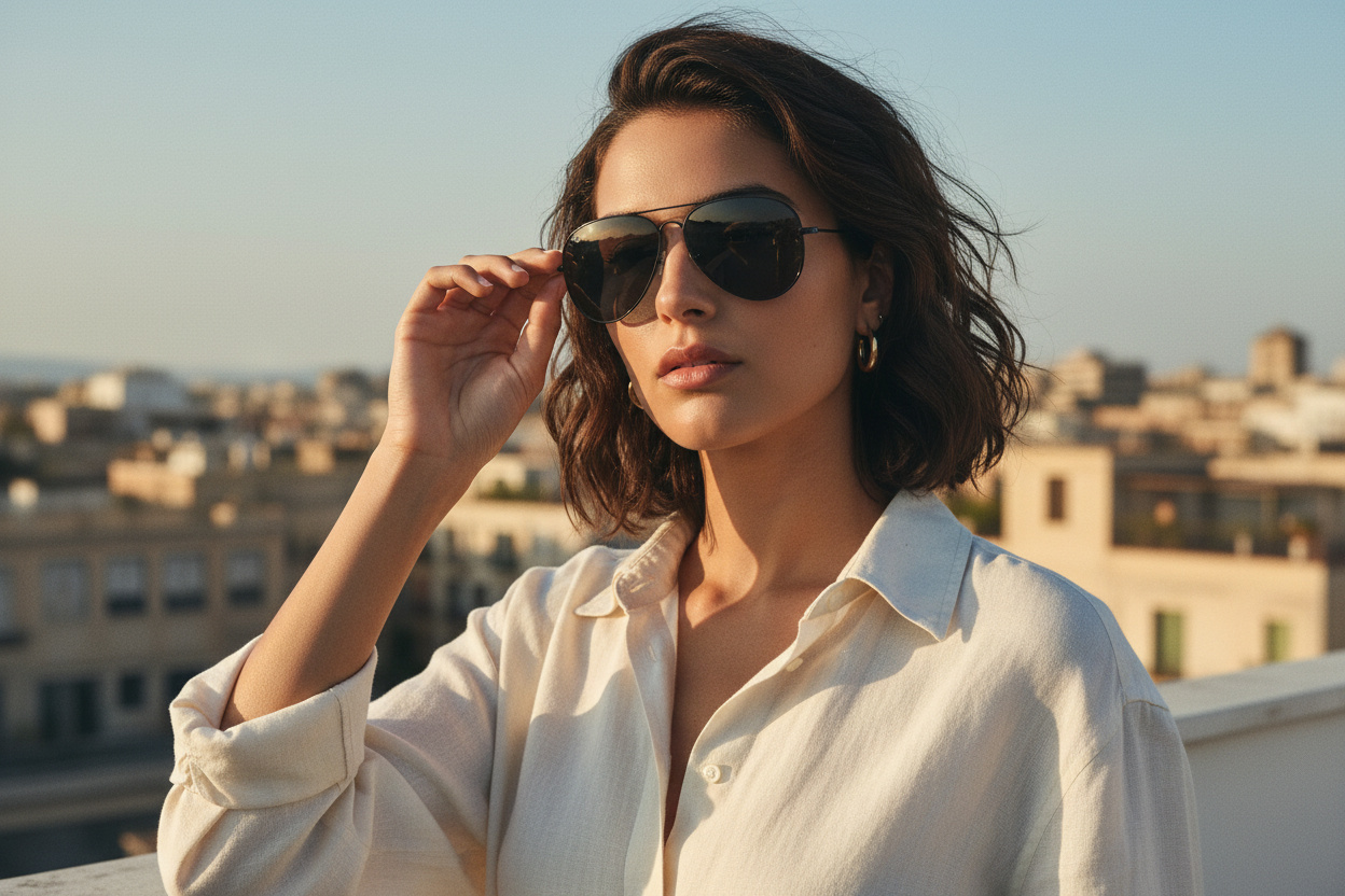 Vooraanzicht Ray-Ban OLD AVIATOR (RB3825 - 002/B1)