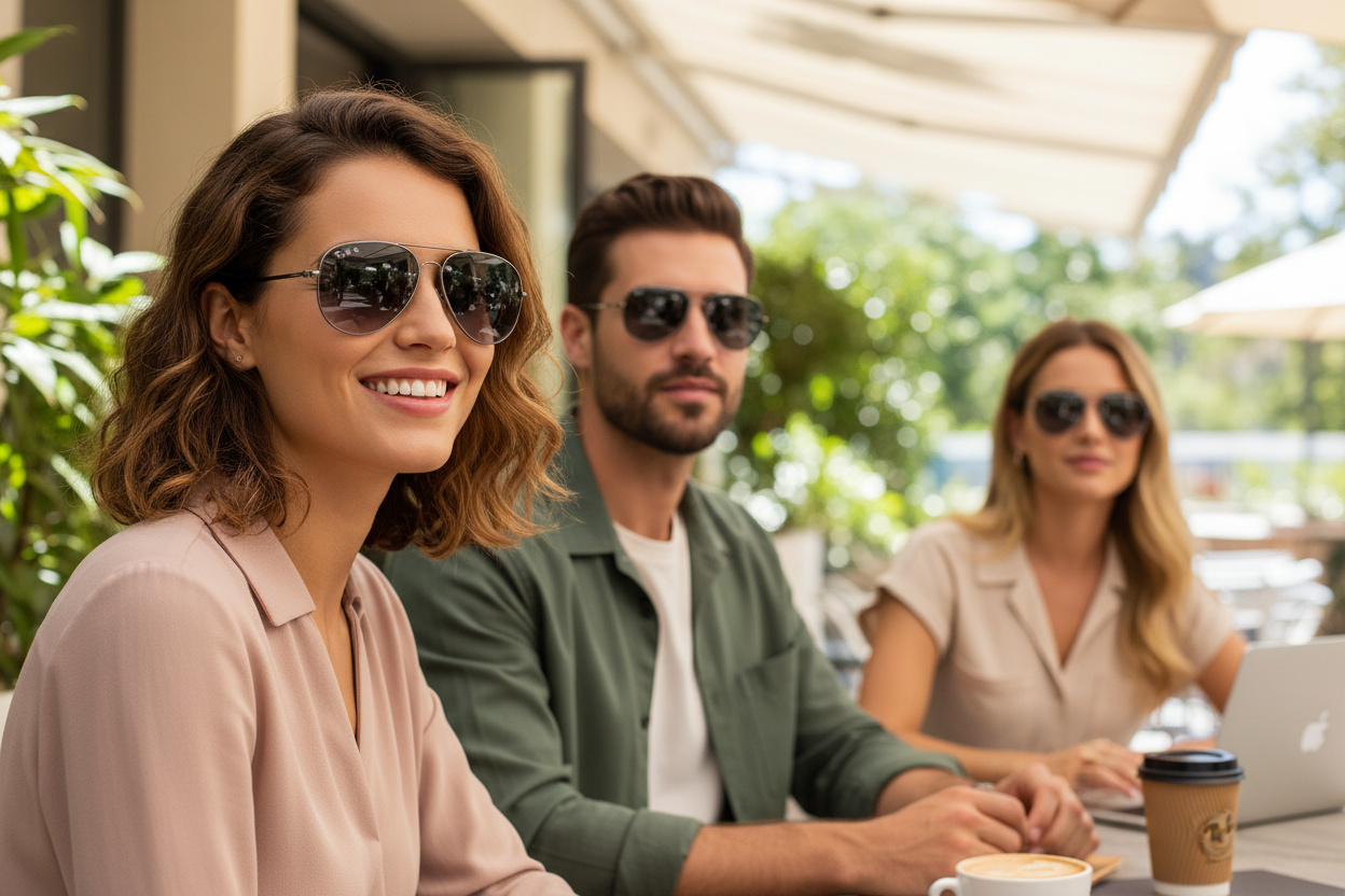 Vooraanzicht Ray-Ban OLD AVIATOR (RB3825 - 004/78)