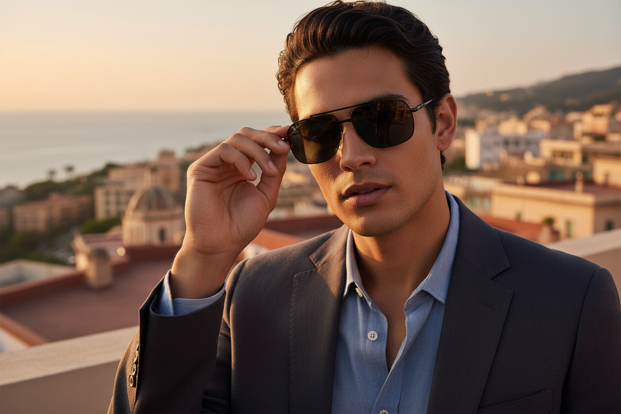 Vooraanzicht Ray-Ban MICHAEL TITANIUM (RB8096 - 9267K8)