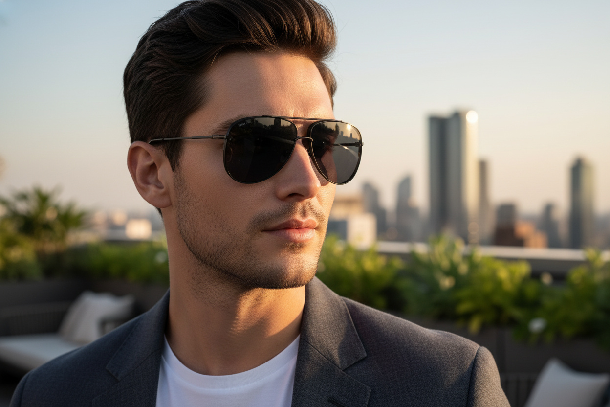 Vooraanzicht Tom Ford LEON (FT1071 - 01A)
