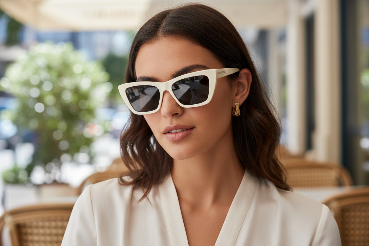 Vooraanzicht Saint Laurent SL 276 MICA (056)