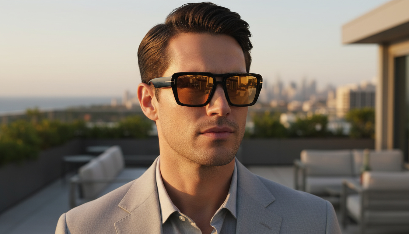 Vooraanzicht Tom Ford REDFORD (FT1153 - 01E)