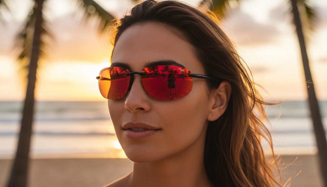 Vooraanzicht Maui Jim Hookipa Xlarge (RM456-02A)