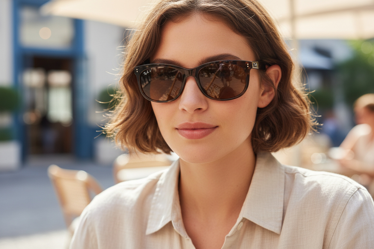Vooraanzicht Ray-Ban BALORETTE (RB2389 - 902/57)