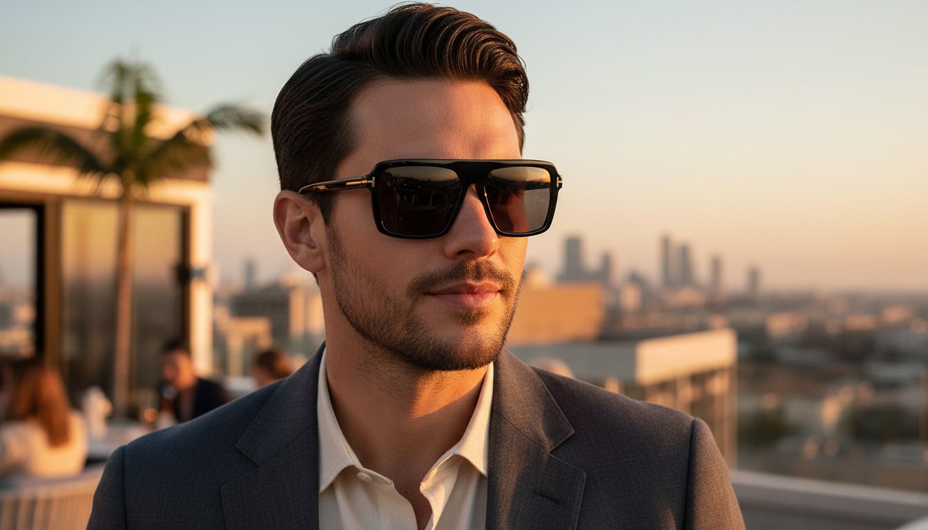 Vooraanzicht Tom Ford VINCENT (FT1176 - 01A)