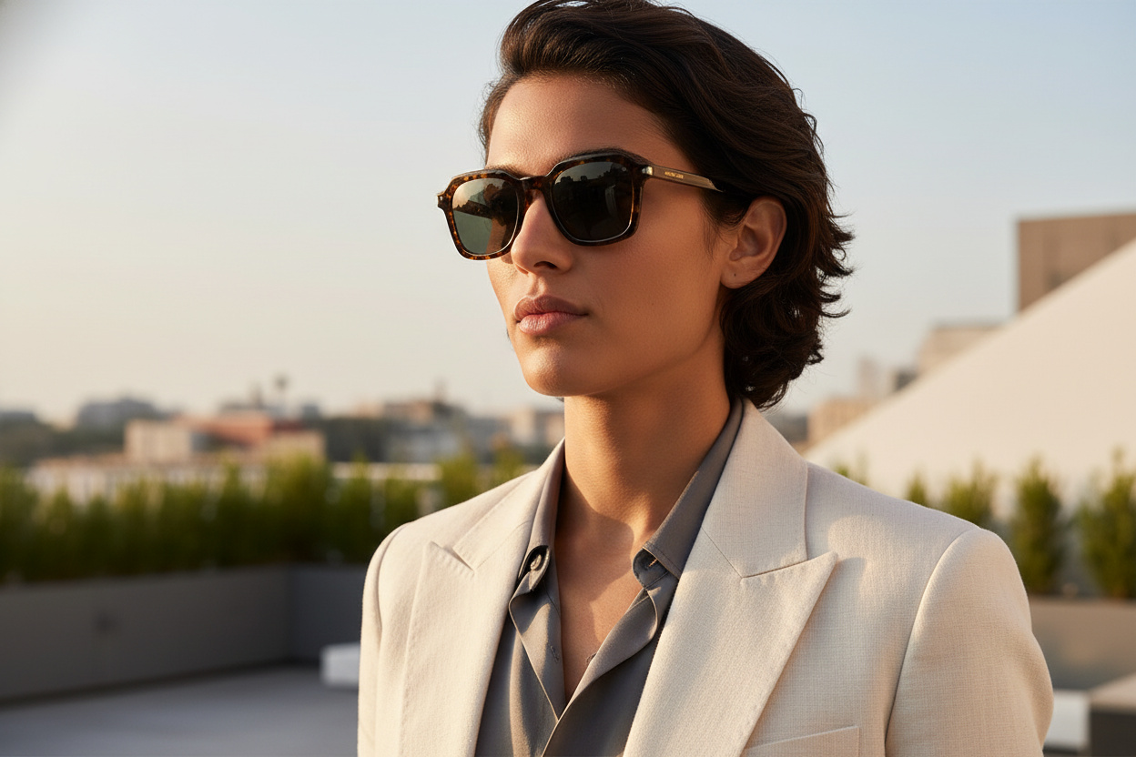 Vooraanzicht Saint Laurent SL 715 SLIM (002)