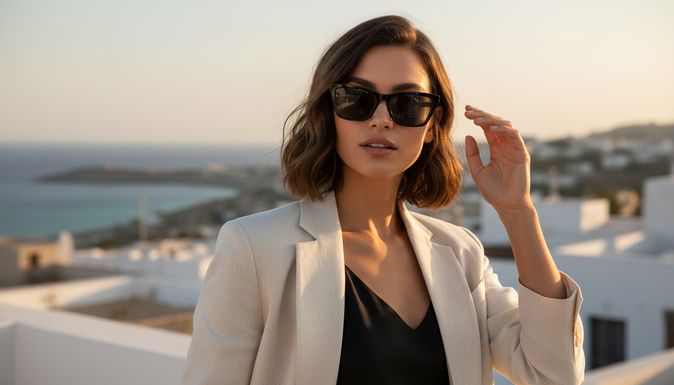 Vooraanzicht Saint Laurent SL 737 MICA THIN (001)