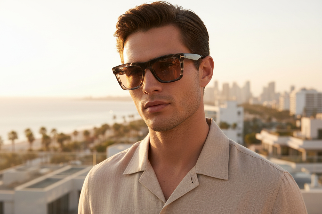 Vooraanzicht Tom Ford LELIO (FT1207 - 56E)