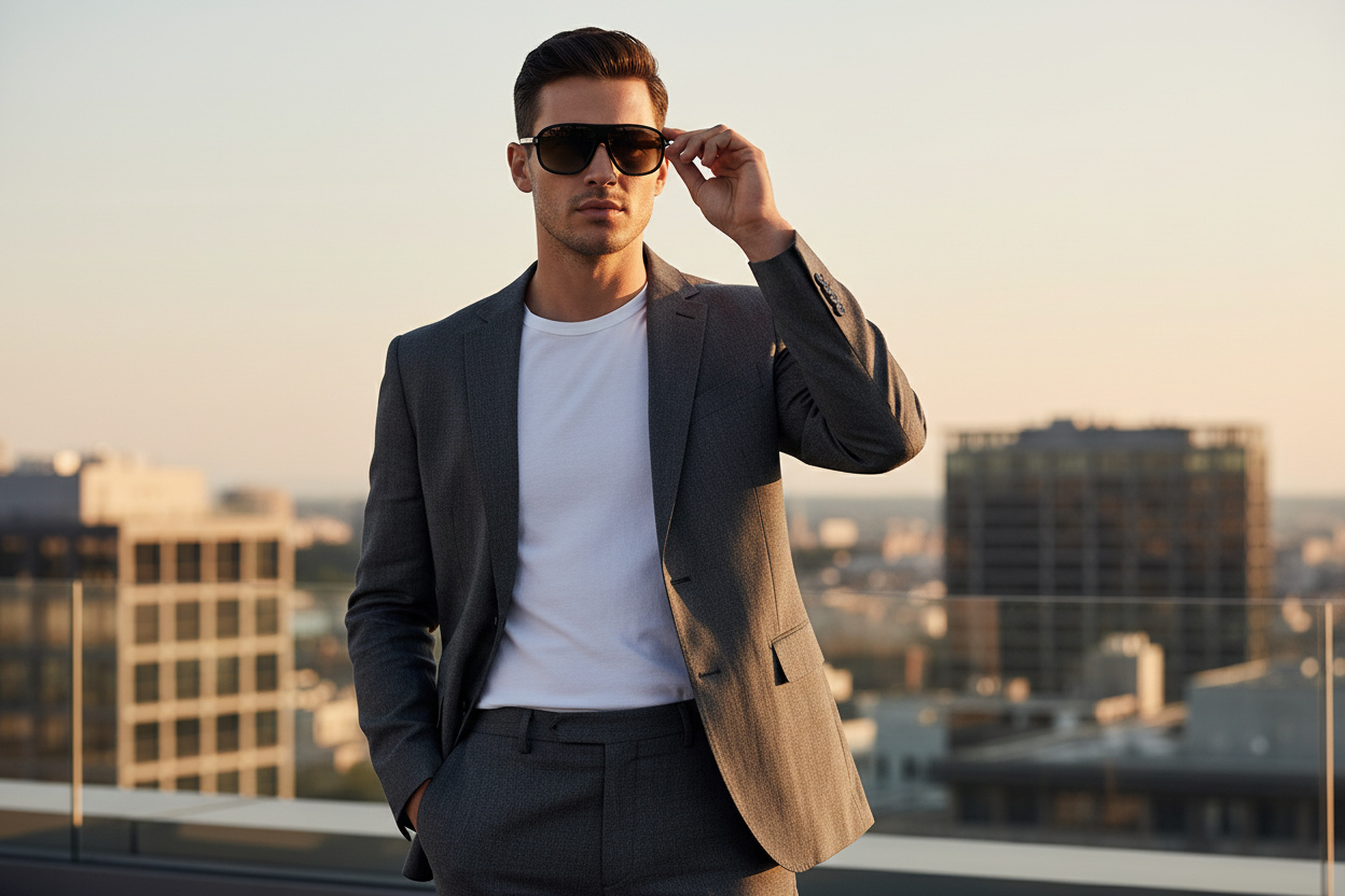 Vooraanzicht Tom Ford GUILLAUME (FT1208 - 01B)