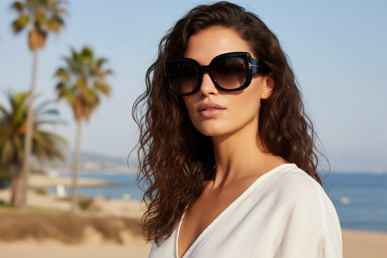 Vooraanzicht Tom Ford CARLA-02 (FT1220 - 01B)
