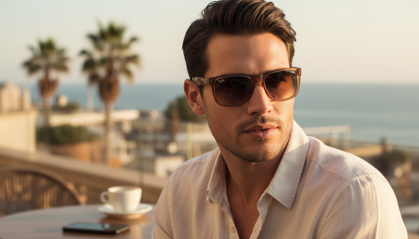 Vooraanzicht Ray-Ban JUSTIN (RB4165 - 681413)