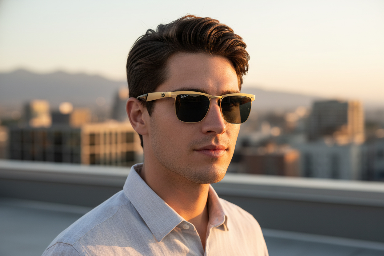 Vooraanzicht Ray-Ban WAYFARER DELUXE (RB3875 - 92763R)