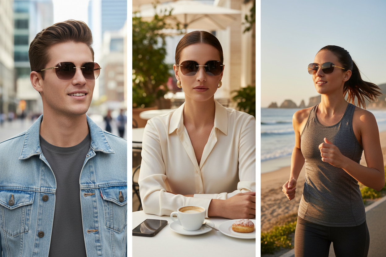 Vooraanzicht Silhouette NOVA SHADES (8748 - 7520)