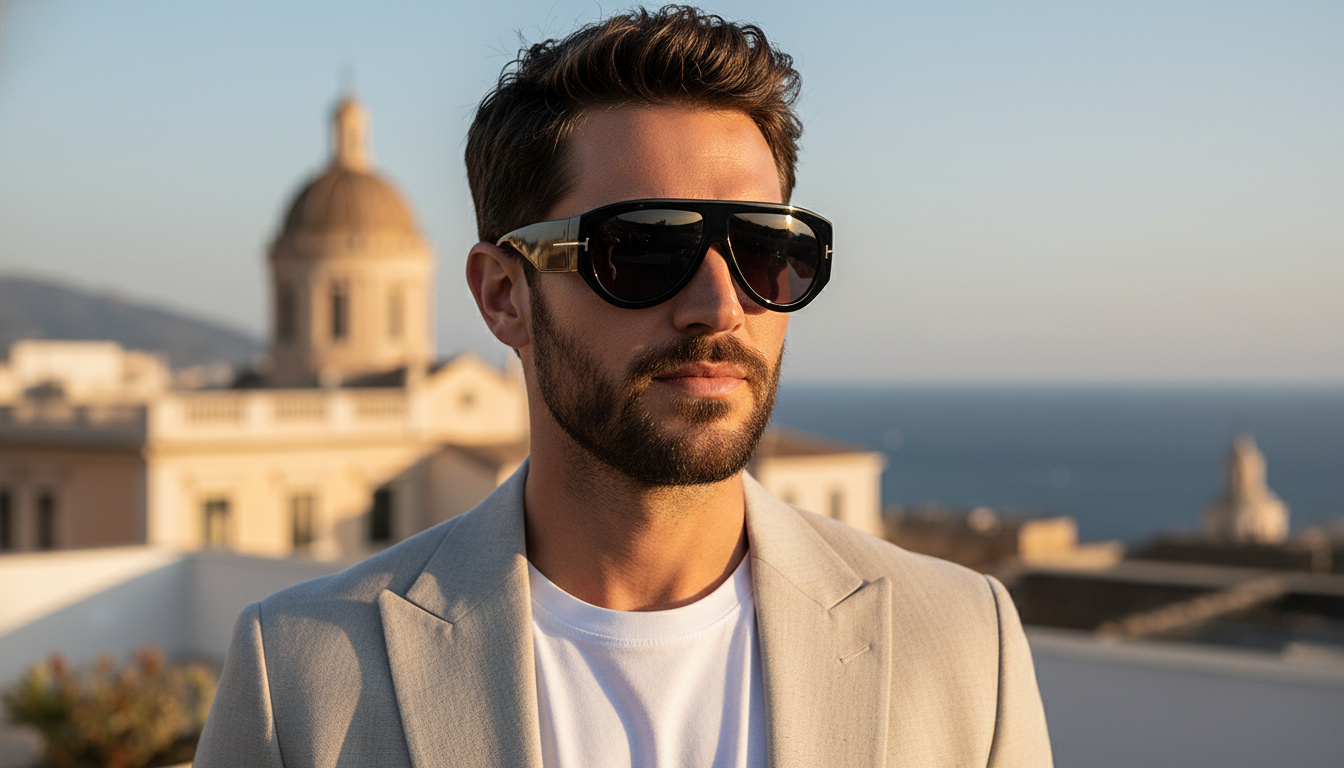 Vooraanzicht Tom Ford BRONSON (FT1044 - 01A)