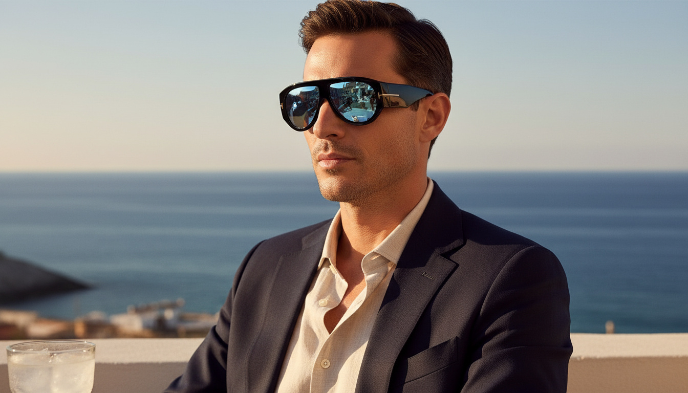 Vooraanzicht Tom Ford BRONSON (FT1044 - 01V)