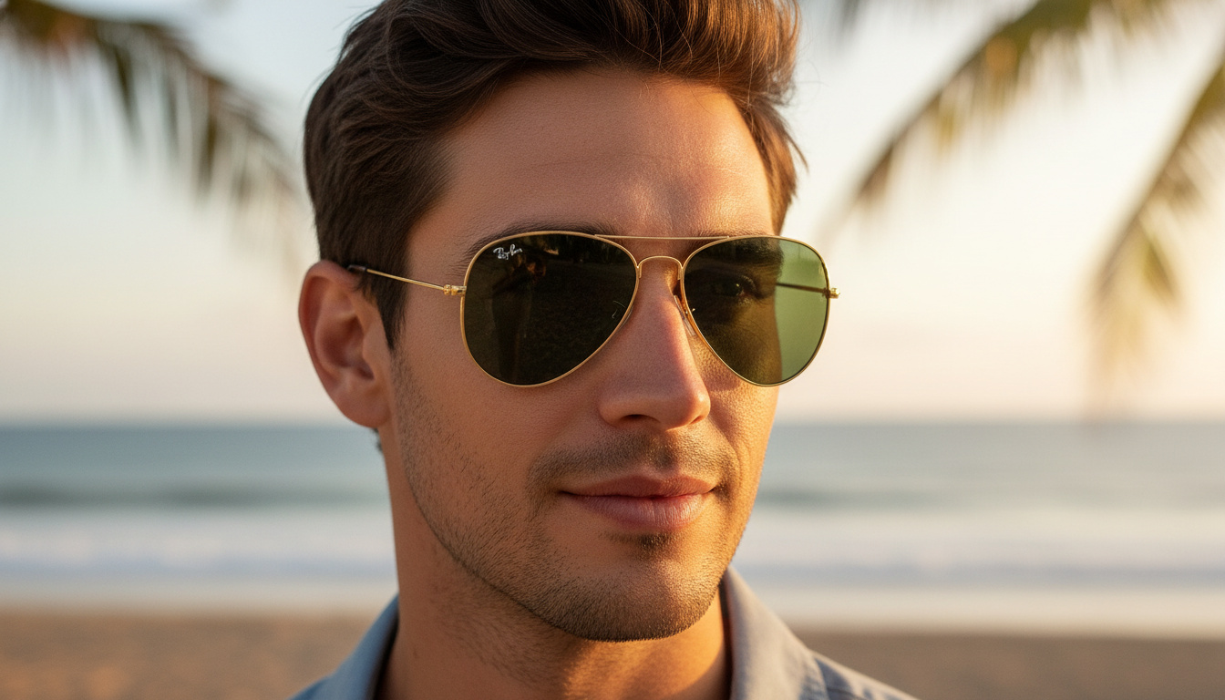 Vooraanzicht Ray-Ban AVIATOR SMALL METAL (RB3044 - L0207)