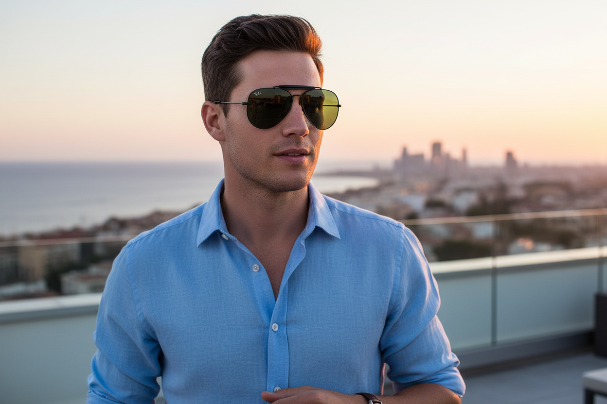 Vooraanzicht Ray-Ban OUTDOORSMAN I (RB3030 - L9500)