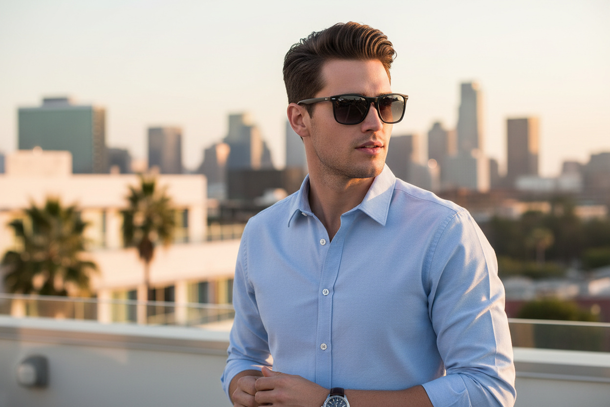 Vooraanzicht Ray-Ban CHRIS (RB4187 - 622/8G)