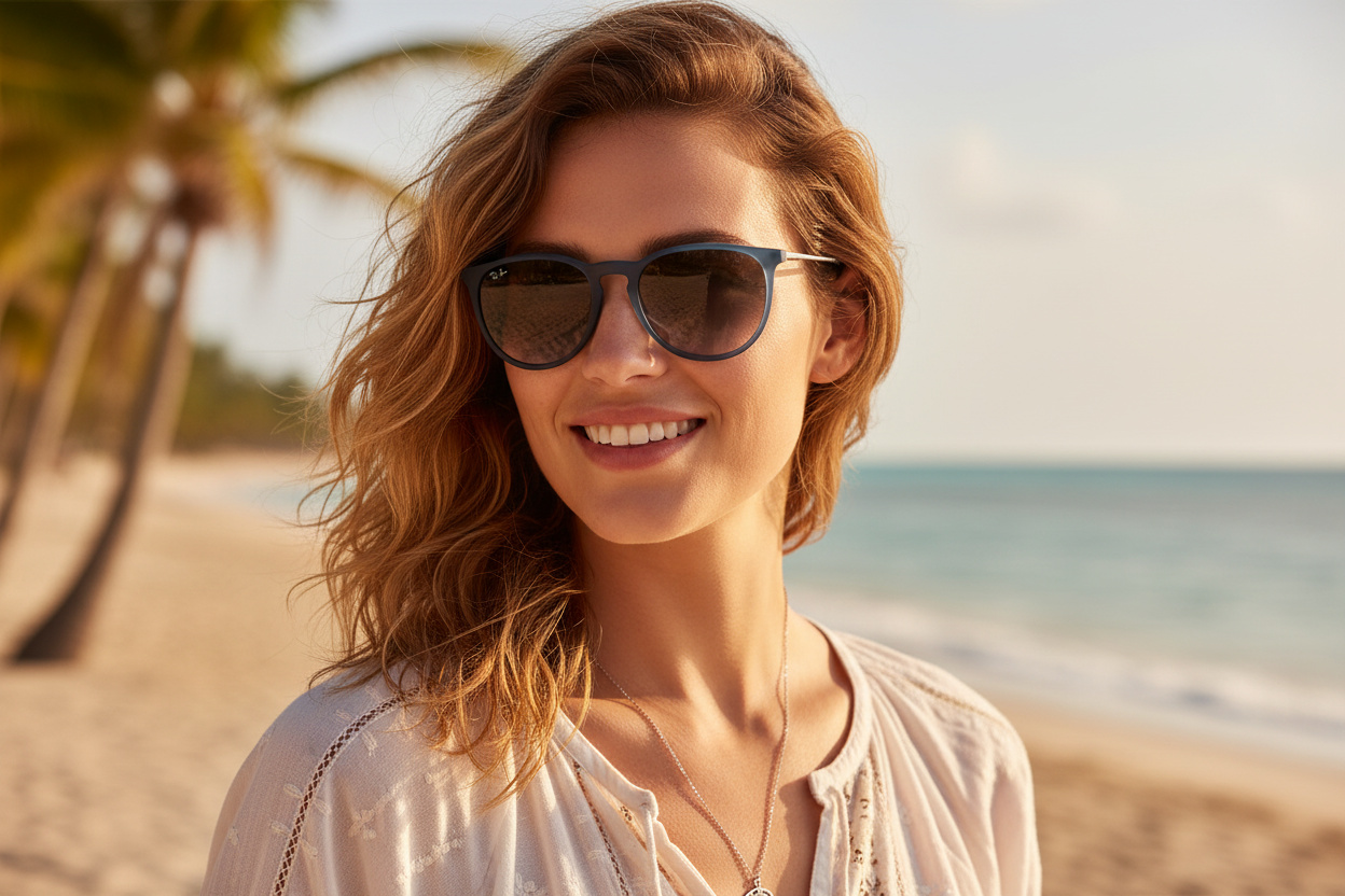 Vooraanzicht Ray-Ban ERIKA (RB4171 - 60028G)