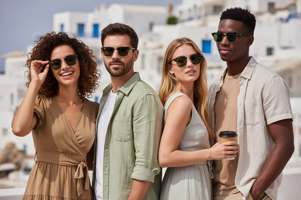 Vooraanzicht Ray-Ban CLUBMASTER (RB3016 - W0365)