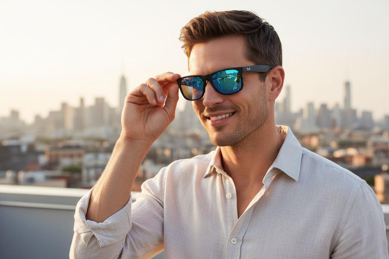 Vooraanzicht Ray-Ban JUSTIN (RB4165 - 622/55)
