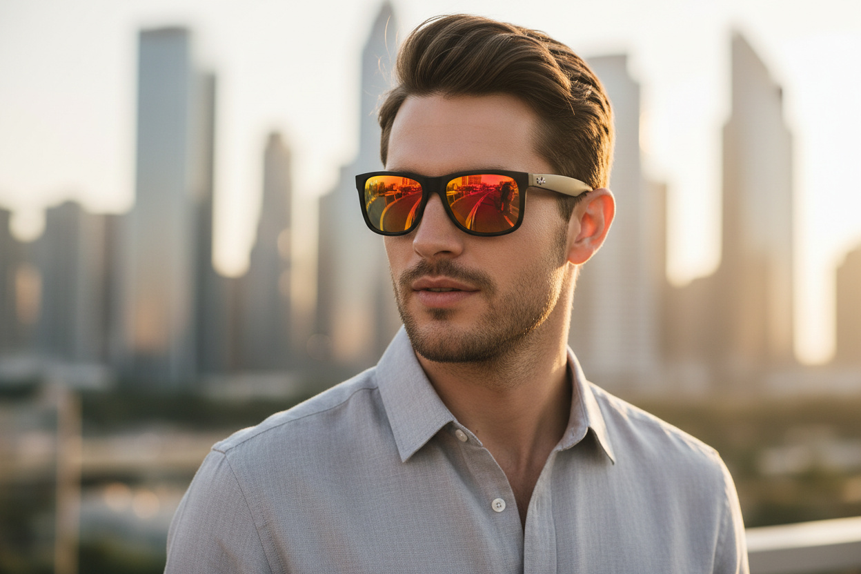 Vooraanzicht Ray-Ban JUSTIN (RB4165 - 622/6Q)