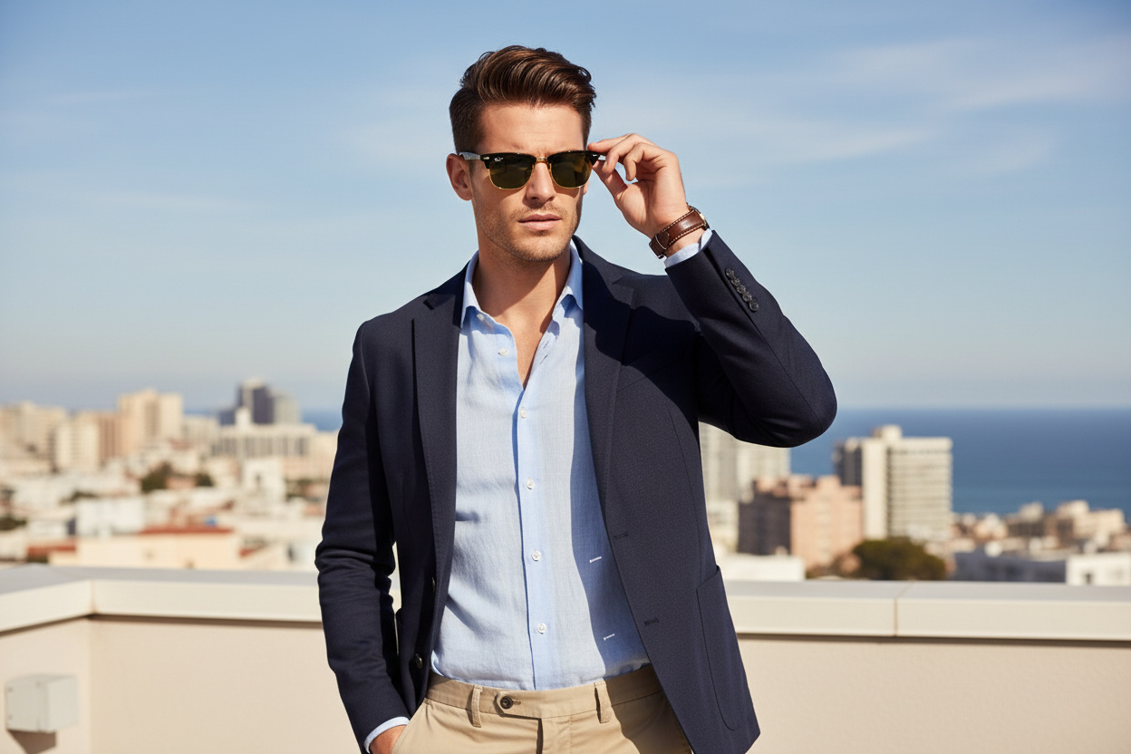 Vooraanzicht Ray-Ban CLUBMASTER ALUMINUM (RB3507 - 136/N5)