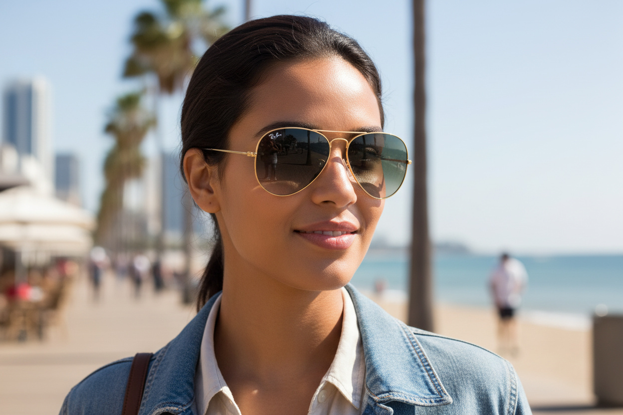 Vooraanzicht Ray-Ban AVIATOR LARGE METAL (RB3025 - 181/71)