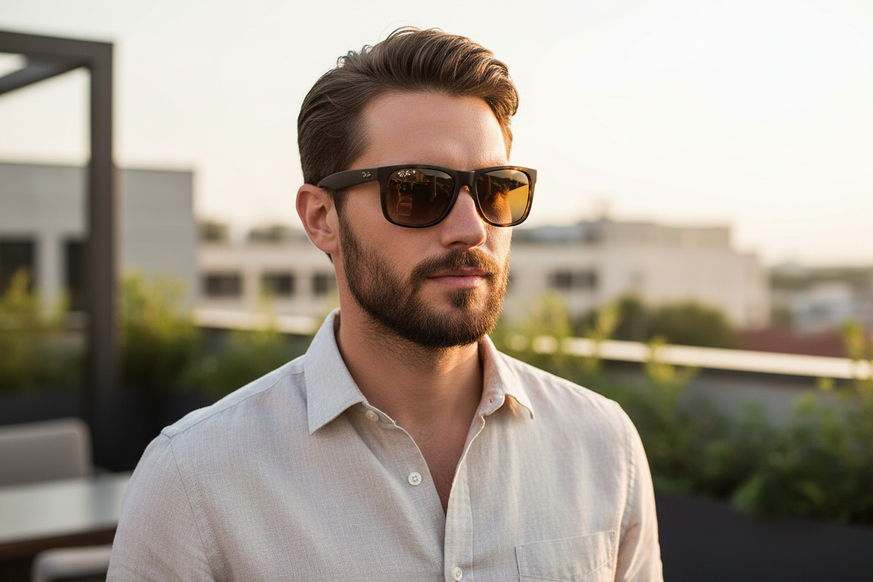 Vooraanzicht Ray-Ban JUSTIN (RB4165 - 865/T5)