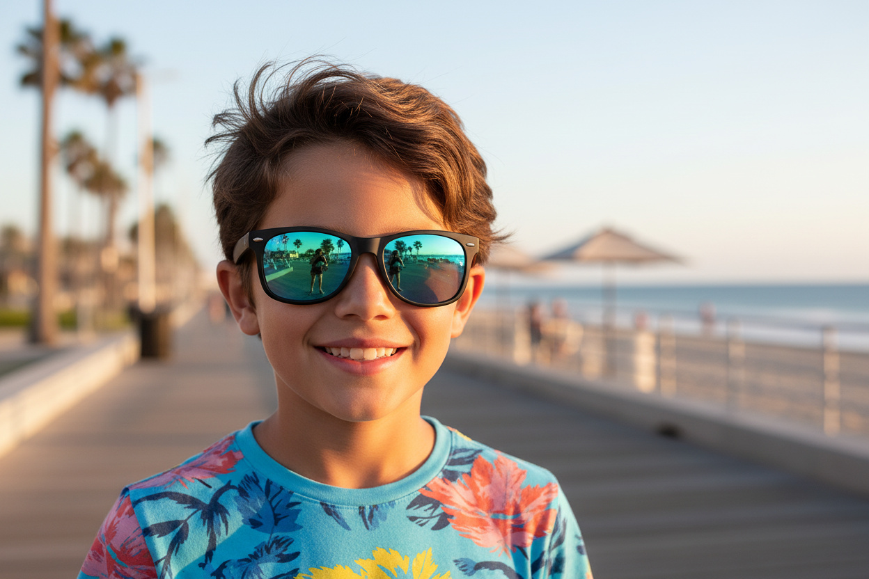 Vooraanzicht Ray-Ban Kids JUNIOR NEW WAYFARER (RJ9052S - 100S55)