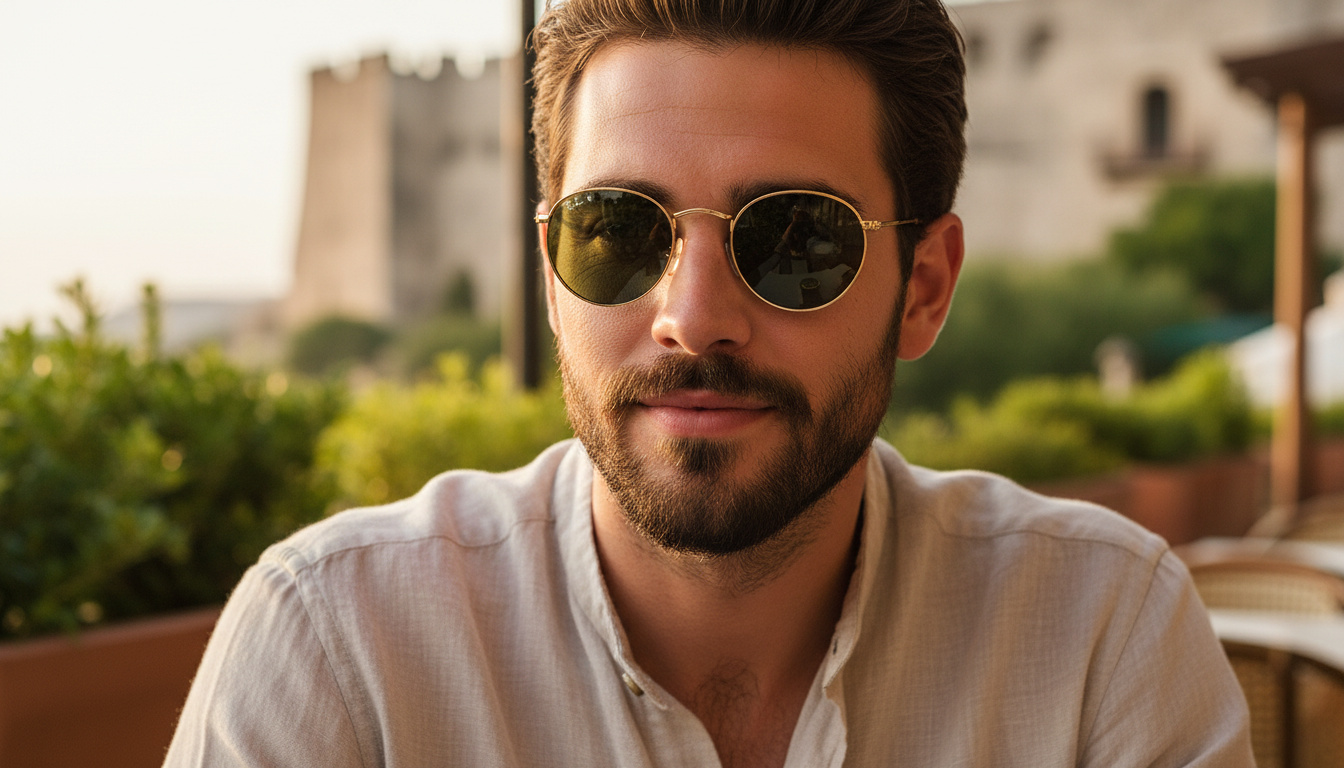 Vooraanzicht Ray-Ban ROUND METAL (RB3447 - 112/58)