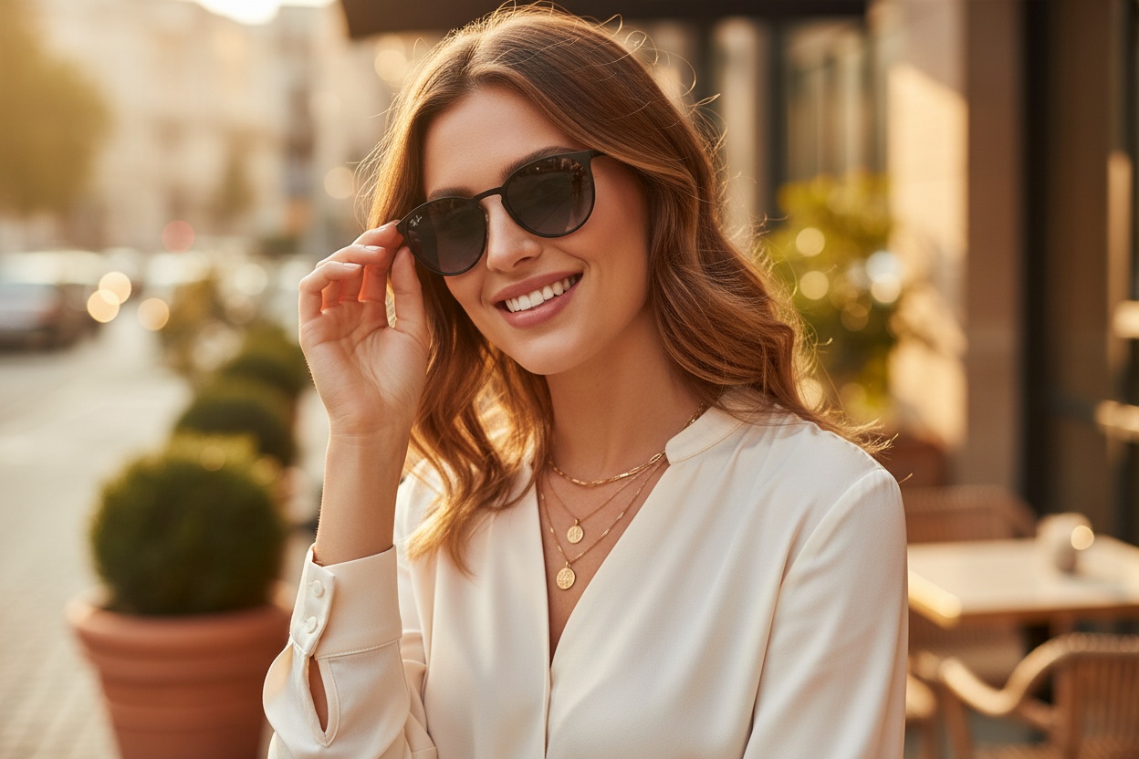 Vooraanzicht Ray-Ban ERIKA METAL (RB3539 - 002/8G)