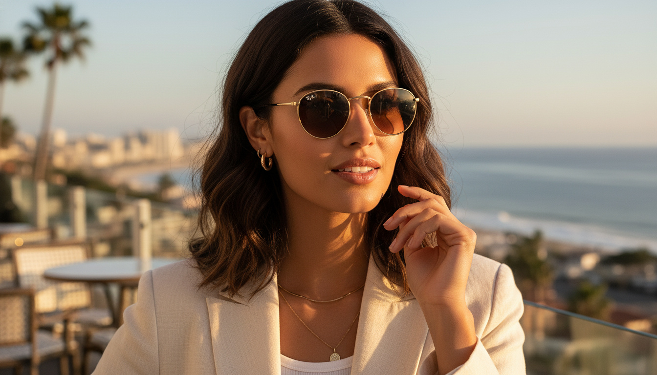 Vooraanzicht Ray-Ban ROUND METAL (RB3447 - 9001A5)