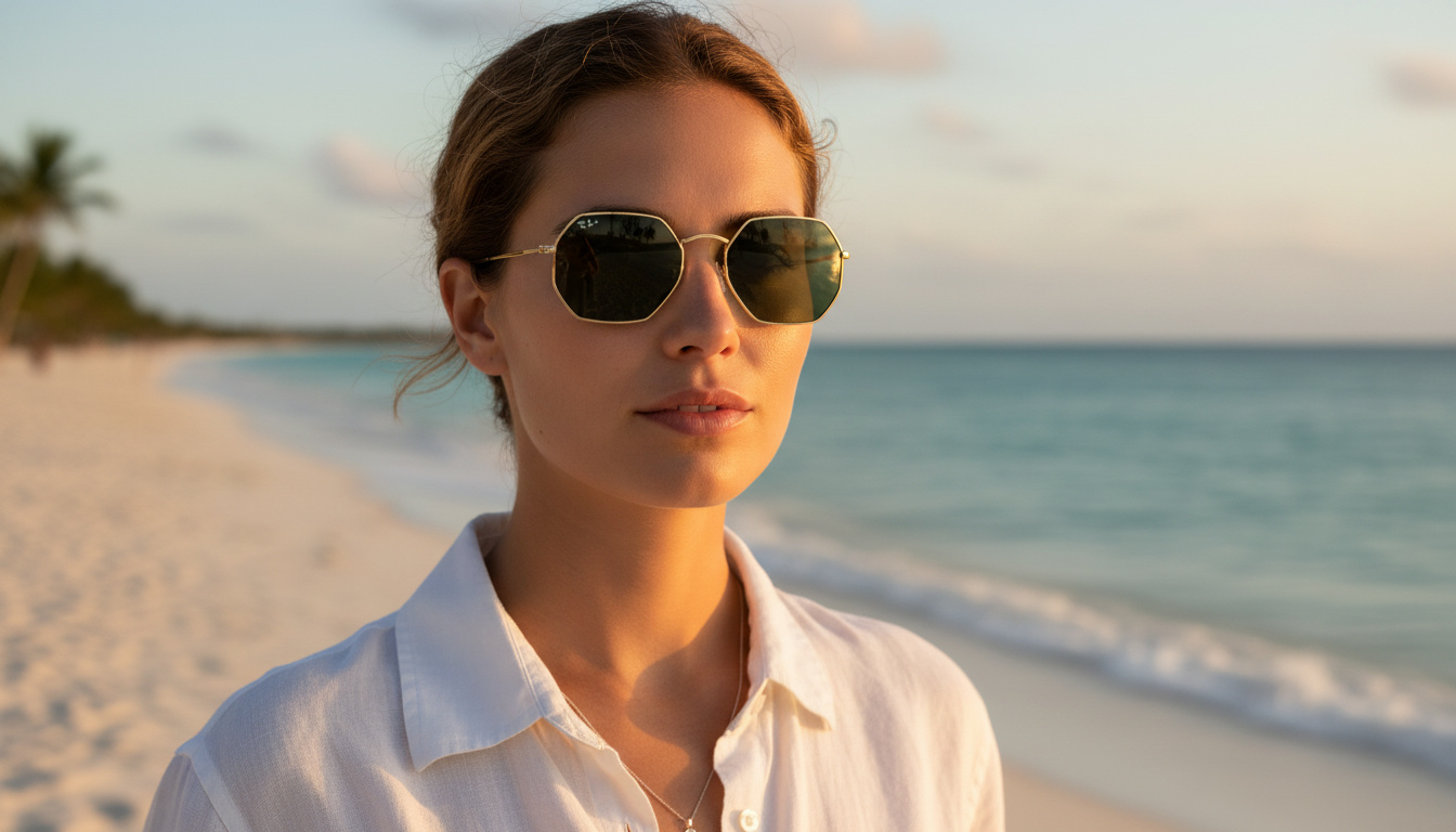 Vooraanzicht Ray-Ban OCTAGONAL (RB3556N - 001)