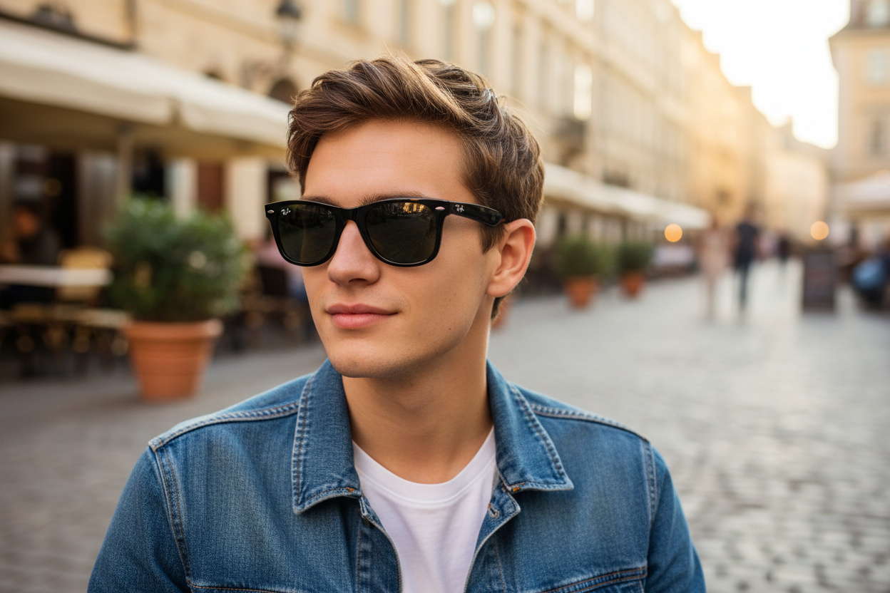 Vooraanzicht Ray-Ban WAYFARER (RB2140 - 901)
