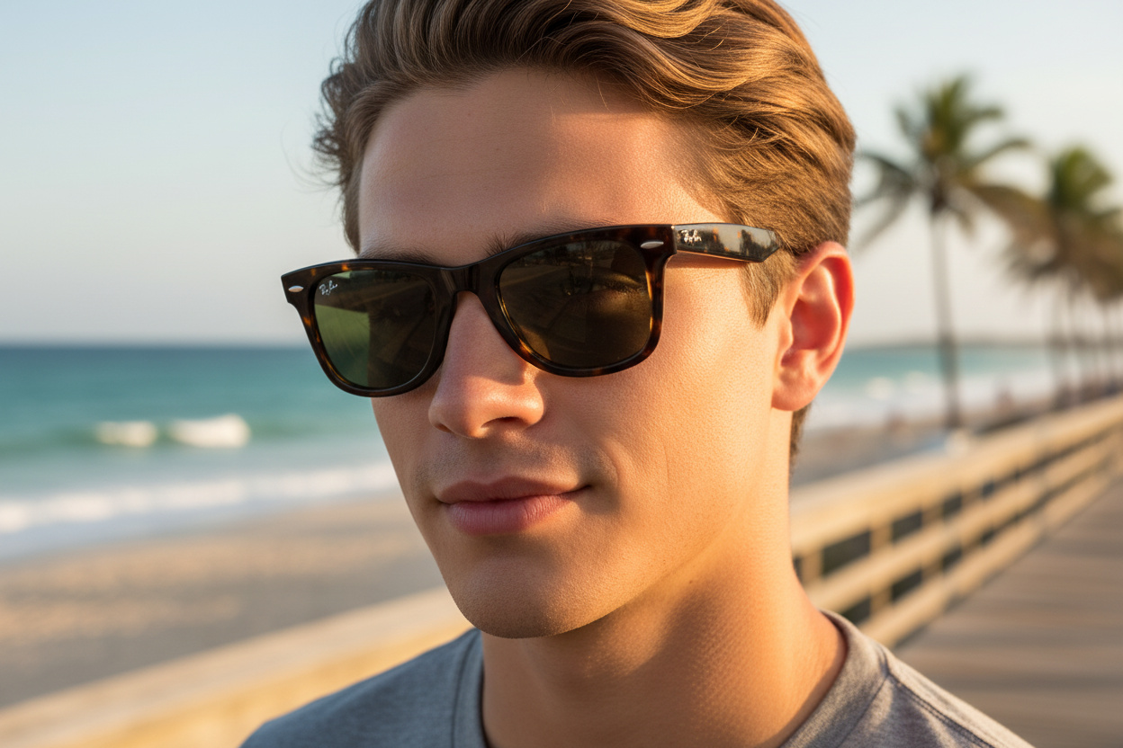 Vooraanzicht Ray-Ban WAYFARER (RB2140 - 902)