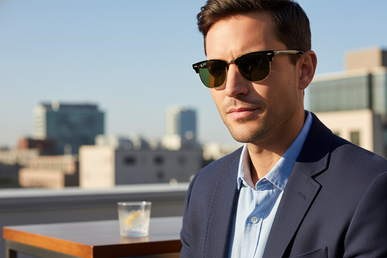 Vooraanzicht Ray-Ban CLUBMASTER (RB3016 - 901/58)