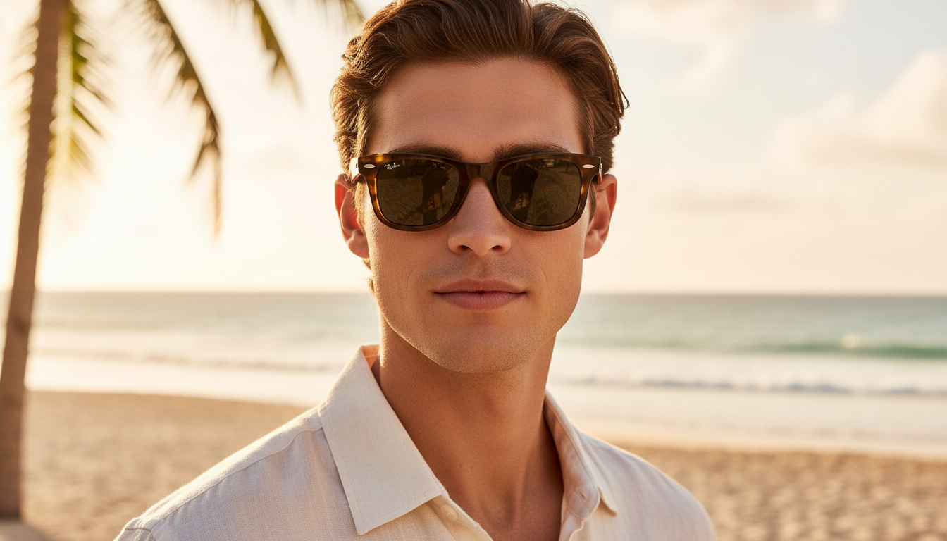 Vooraanzicht Ray-Ban WAYFARER (RB4340 - 710)