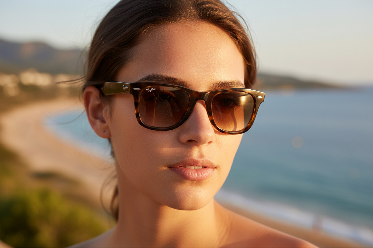 Vooraanzicht Ray-Ban WAYFARER (RB4340 - 710/51)
