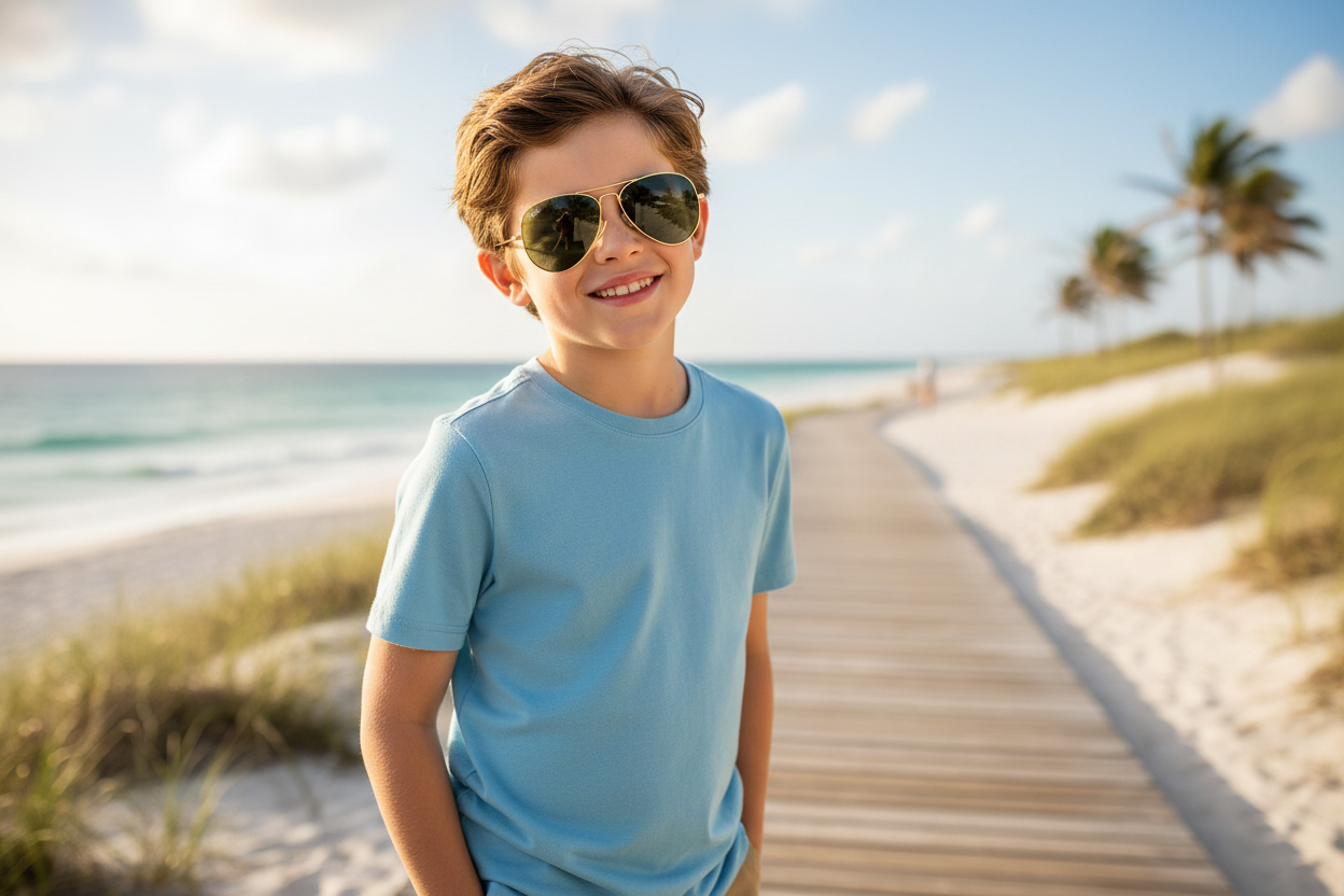 Vooraanzicht Ray-Ban Kids JUNIOR AVIATOR (RJ9506S - 223/71)