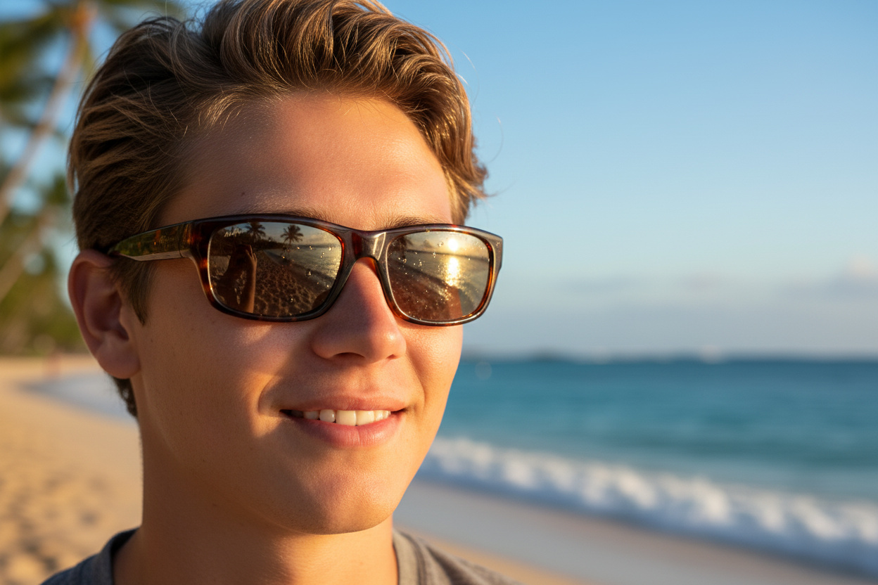 Vooraanzicht Maui Jim Stingray (H103-10)