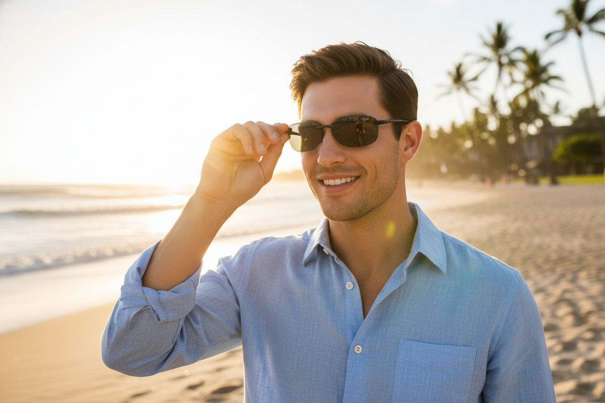 Vooraanzicht Maui Jim Sandy Beach (408-02)