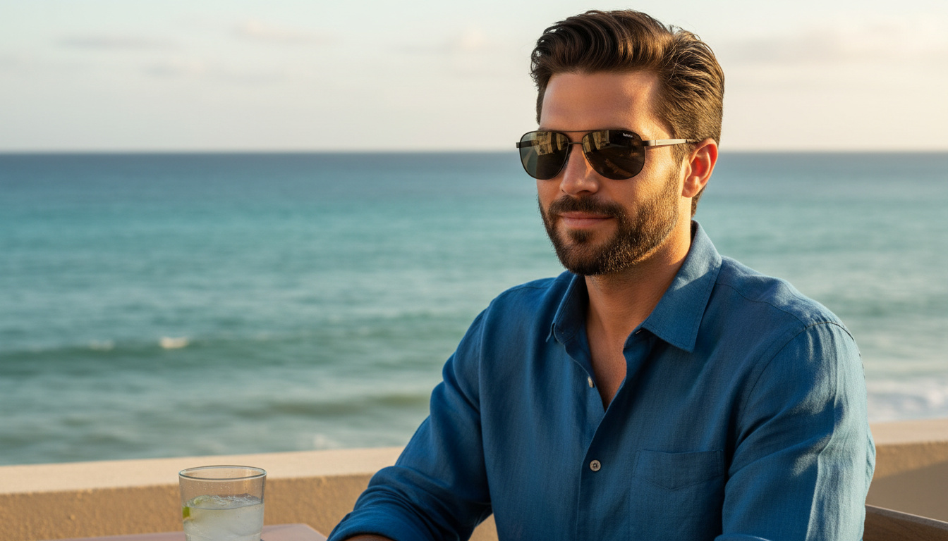 Vooraanzicht Maui Jim Castles (728-2M)
