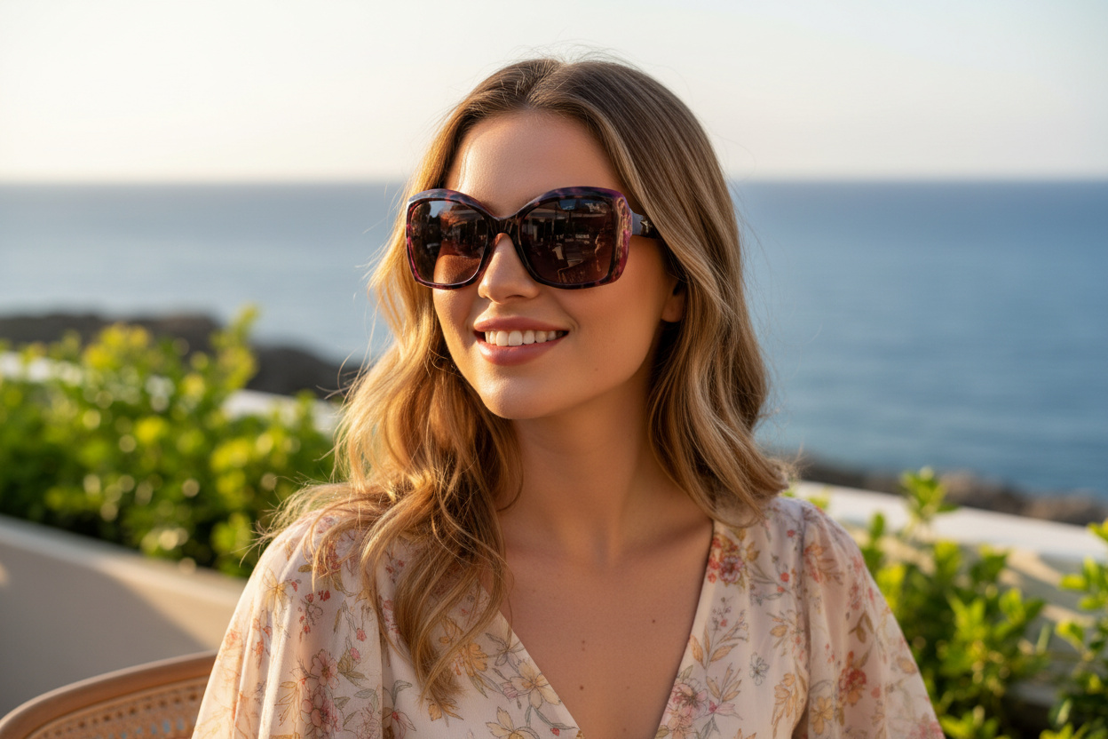 Vooraanzicht Maui Jim Orchid (R735-12B)