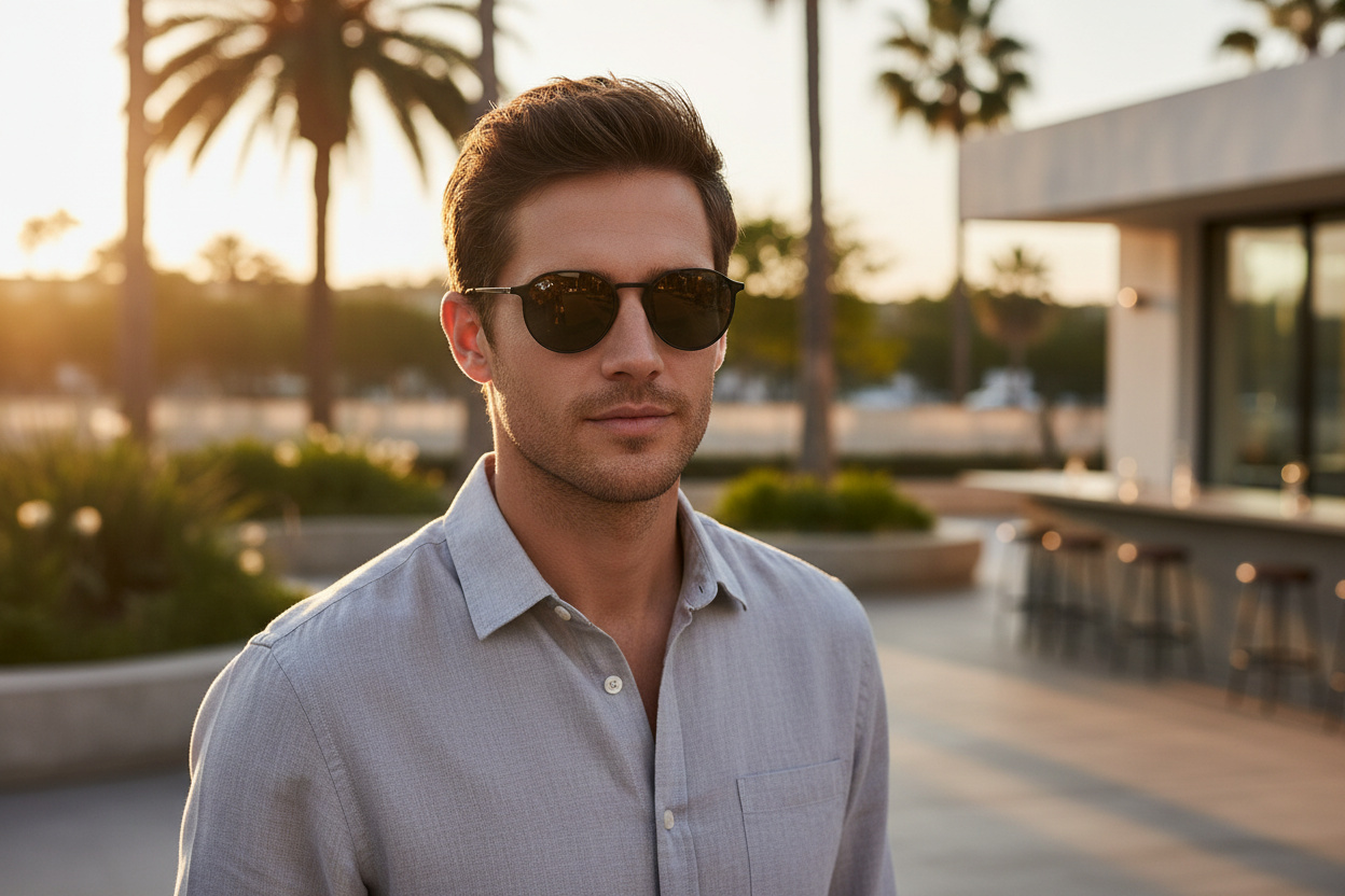 Vooraanzicht Ray-Ban ROUND METAL (RB3447N - 002/71)