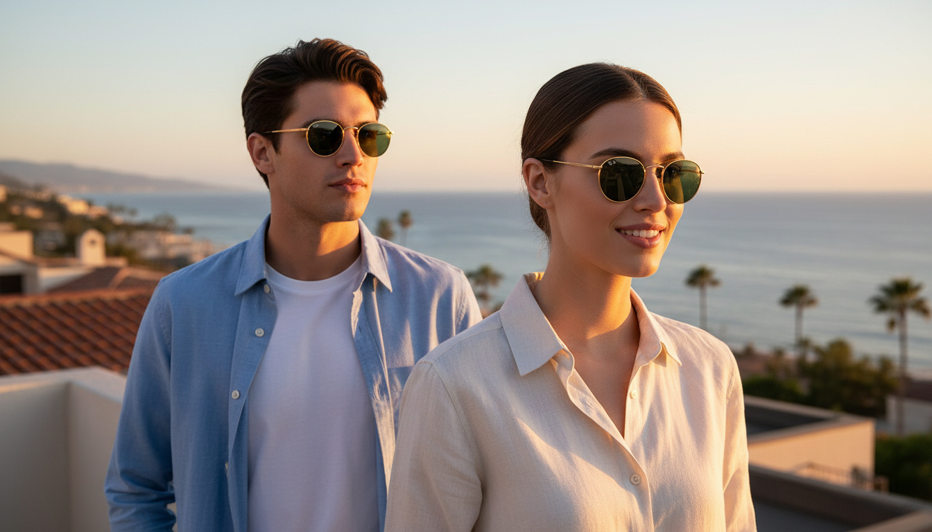 Vooraanzicht Ray-Ban ROUND METAL (RB3447N - 001)