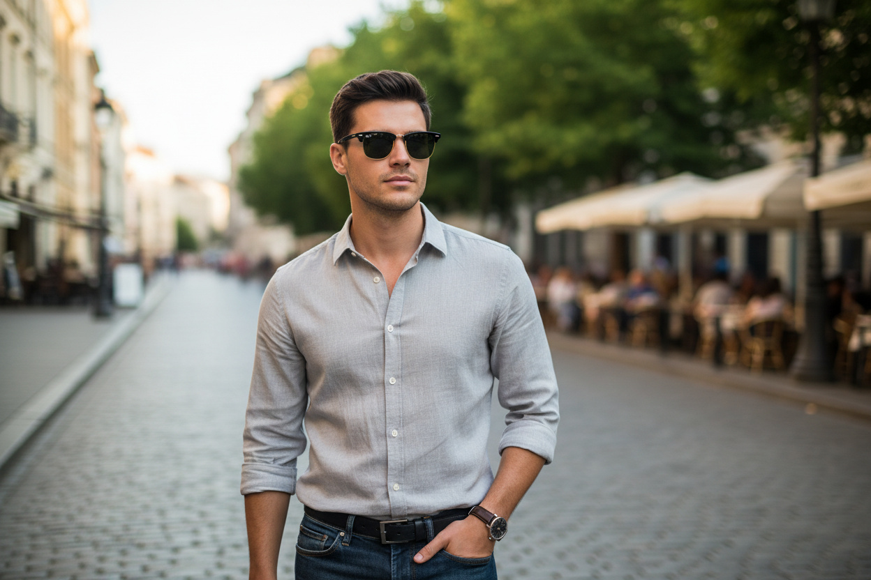 Vooraanzicht Ray-Ban CLUBMASTER METAL (RB3716 - 187/58)