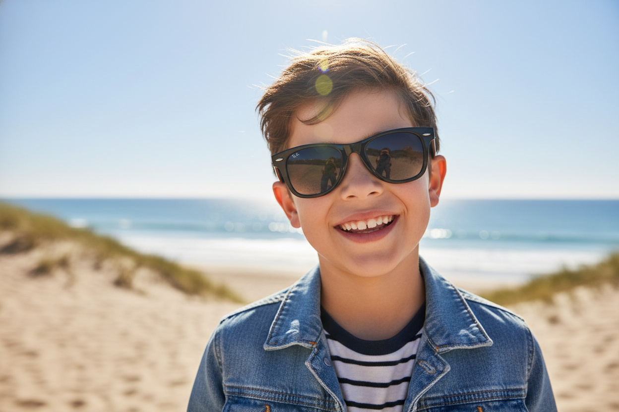 Vooraanzicht Ray-Ban Kids JUNIOR WAYFARER (RJ9066S - 100/11)