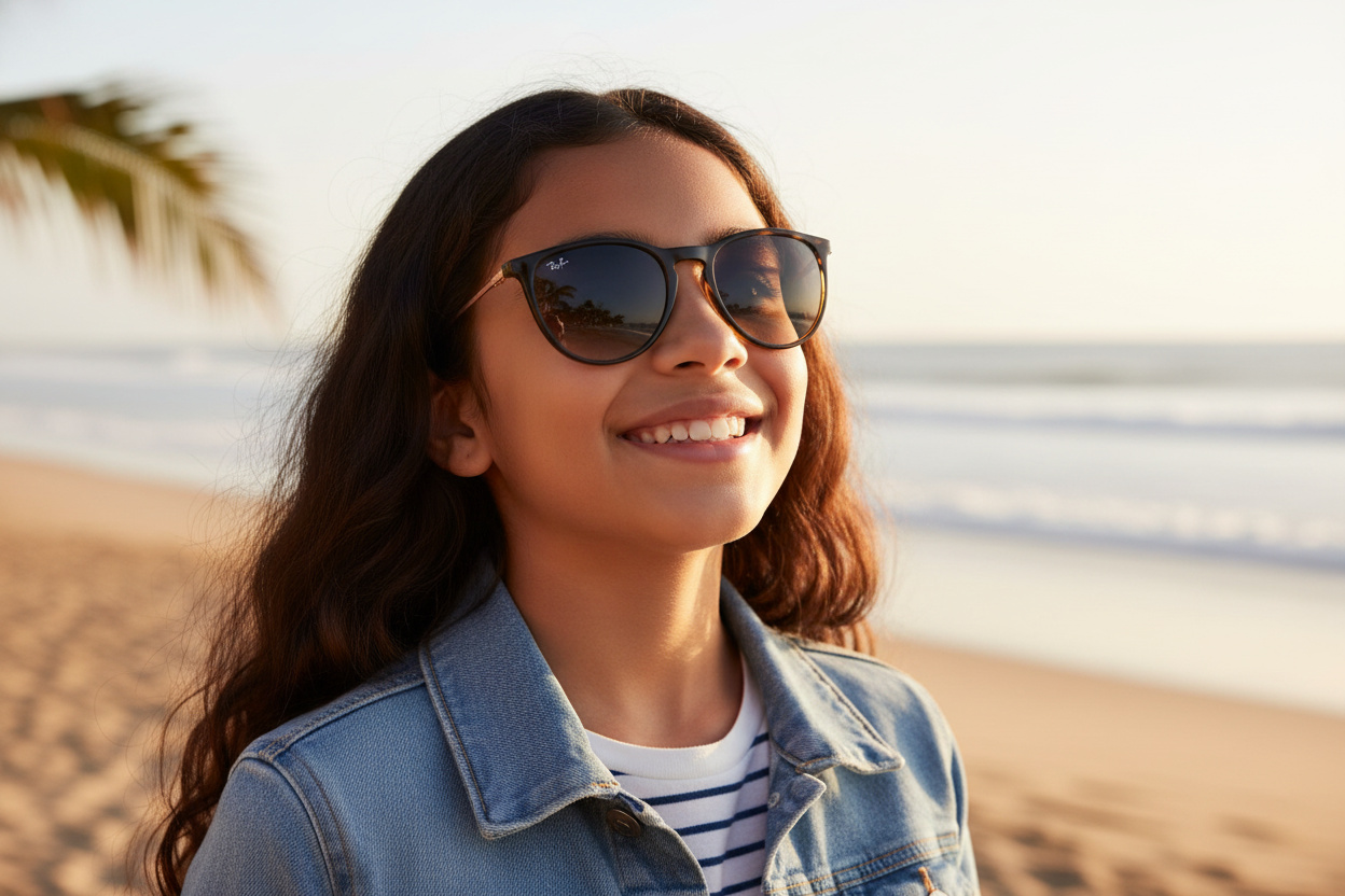 Vooraanzicht Ray-Ban Kids JUNIOR ERIKA (RJ9060S - 704911)